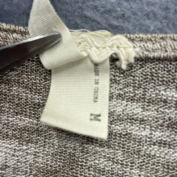 BKE Gimmicks‎ Cardigan Sz Med Kimono Embroidered Open Fringe S/S Open Neutral - Picture 8 of 9